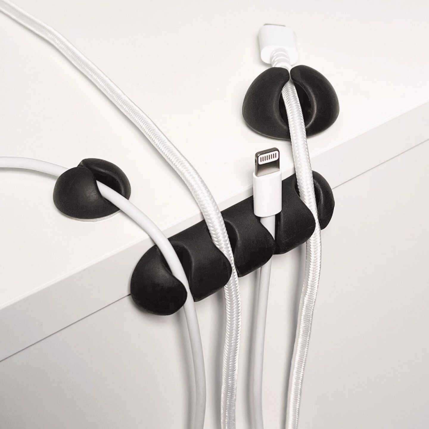 Wrap-It Storage Single Black Cable Clip (14-Pack) Image 2