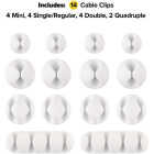 Wrap-It Storage Single White Cable Clip (14-Pack) Image 1