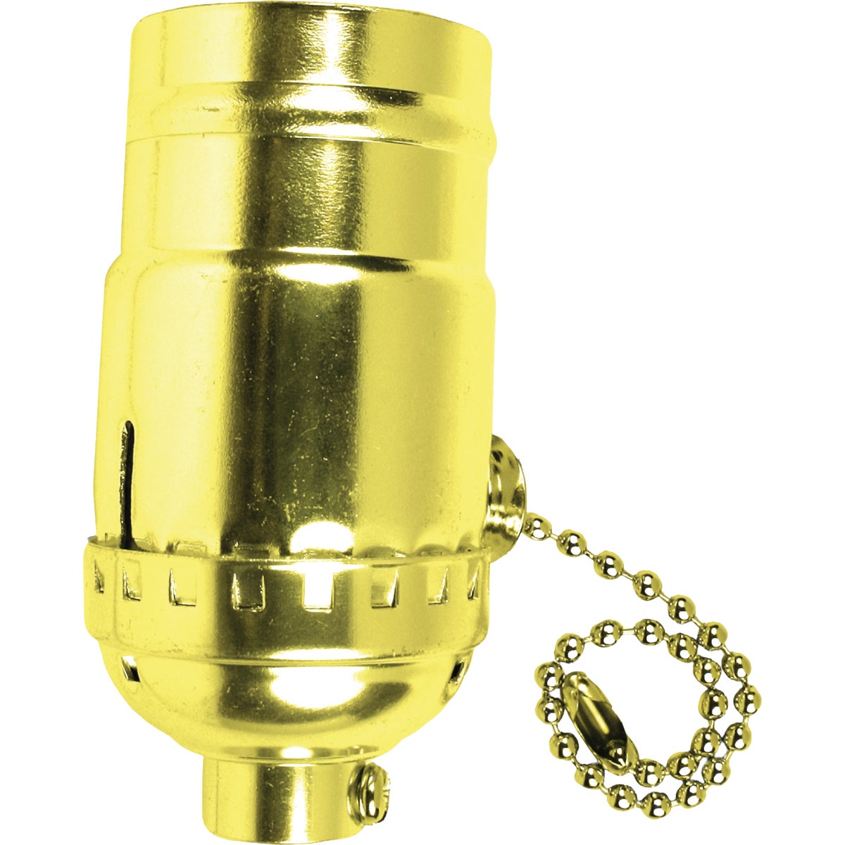 Jandorf Push-Through Medium Base Brass Lamp Socket