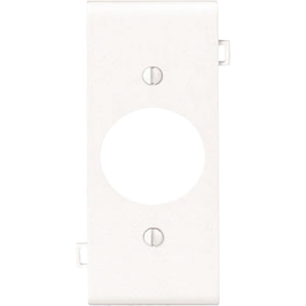 Leviton 1-Gang White 1.406 in. Single Outlet/Receptacle Nylon Standard Sectional Center Panel Wall Plate