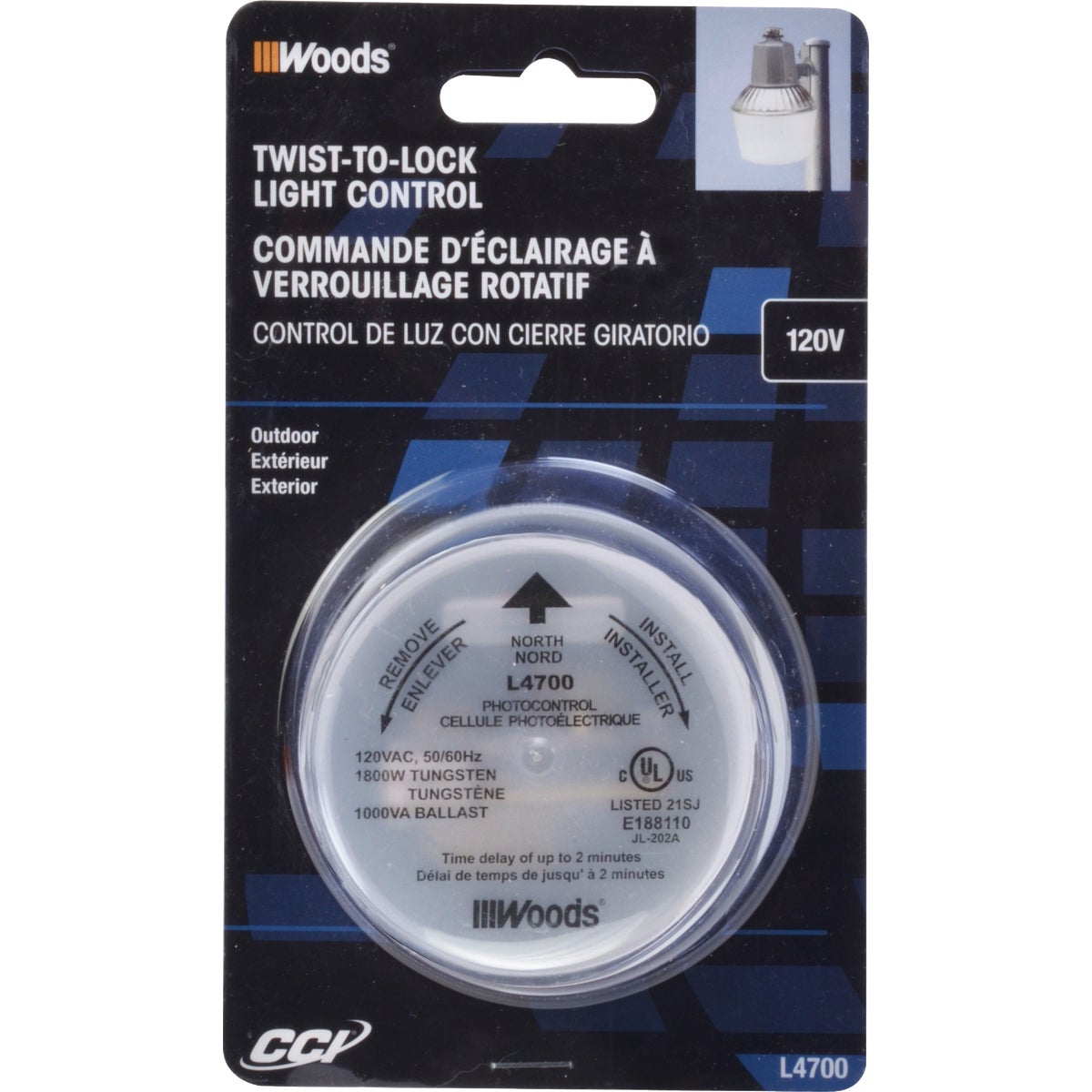 Southwire 120V Twist Lock Dusk to Dawn Photocell