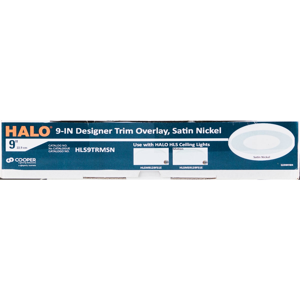 Halo 9 In. Matte Nickel Surface Mount Decorative Disc Overlay Image 2