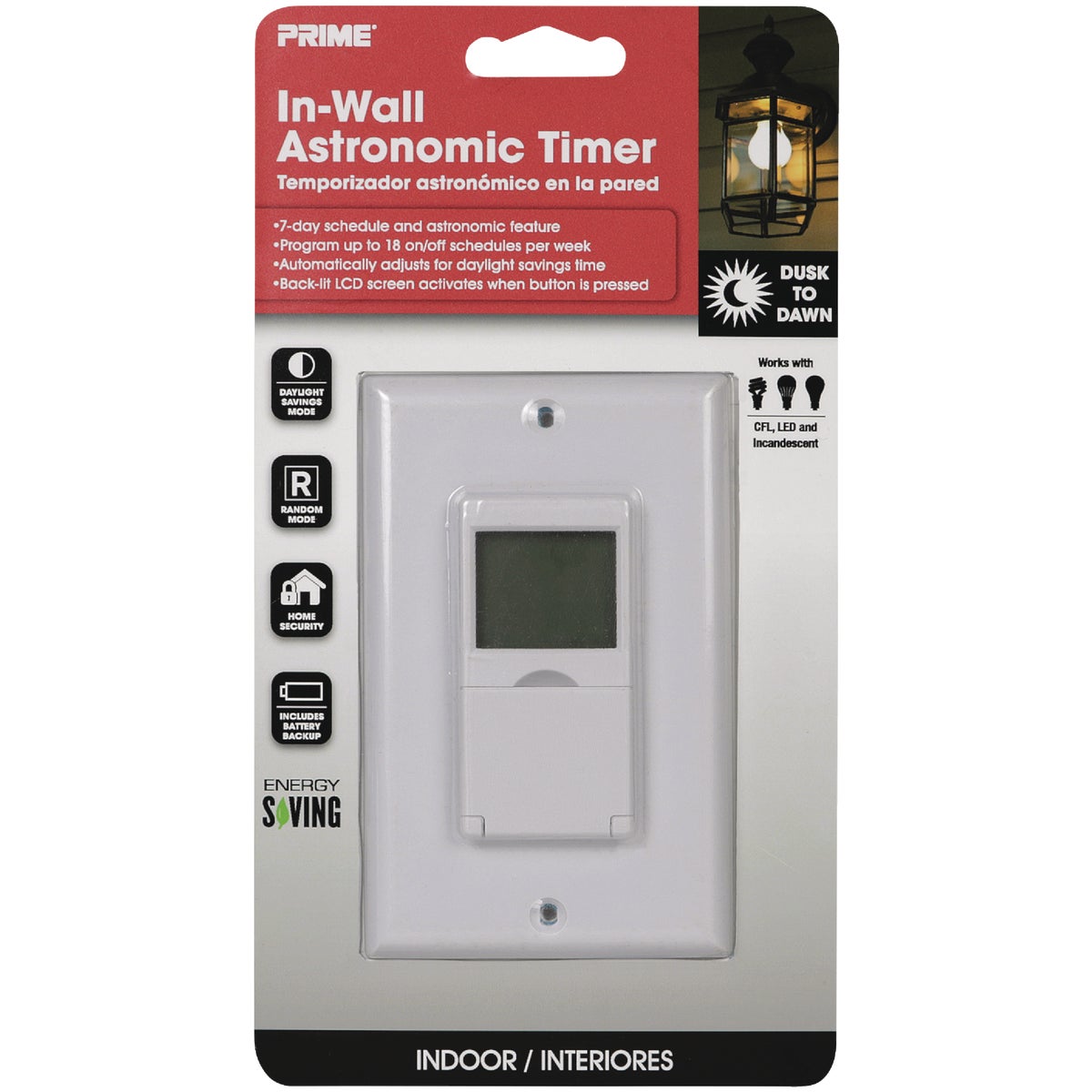 Prime 125V In-Wall Astronomic 7-Day Timer Image 3
