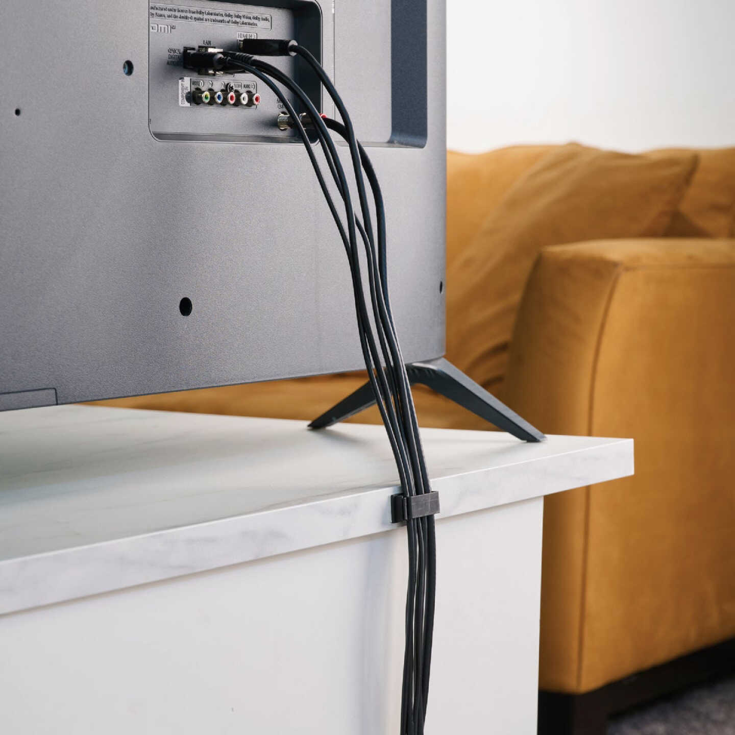Wrap-It Storage Medium Black Cable Guides (10-Pack) Image 5