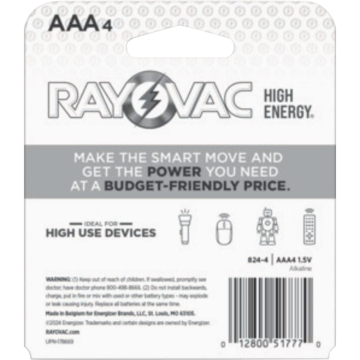 Rayovak AAA Alkaline Battery (4-Pack) Image 2