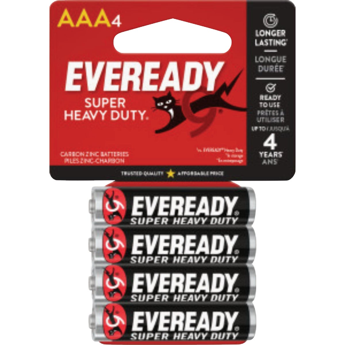 Eveready AAA Hevay-Duty Alkaline Battery (4-Pack)