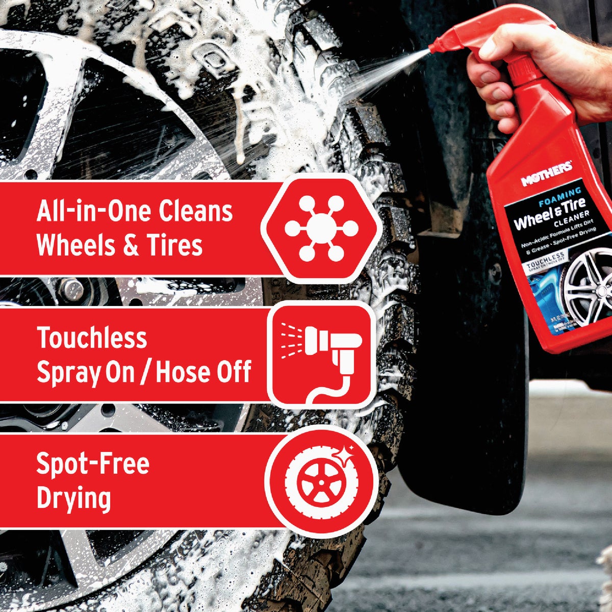 Mothers Back-to-Black 25 Oz. High-Gloss Trigger Spray Tire Shine Image 2