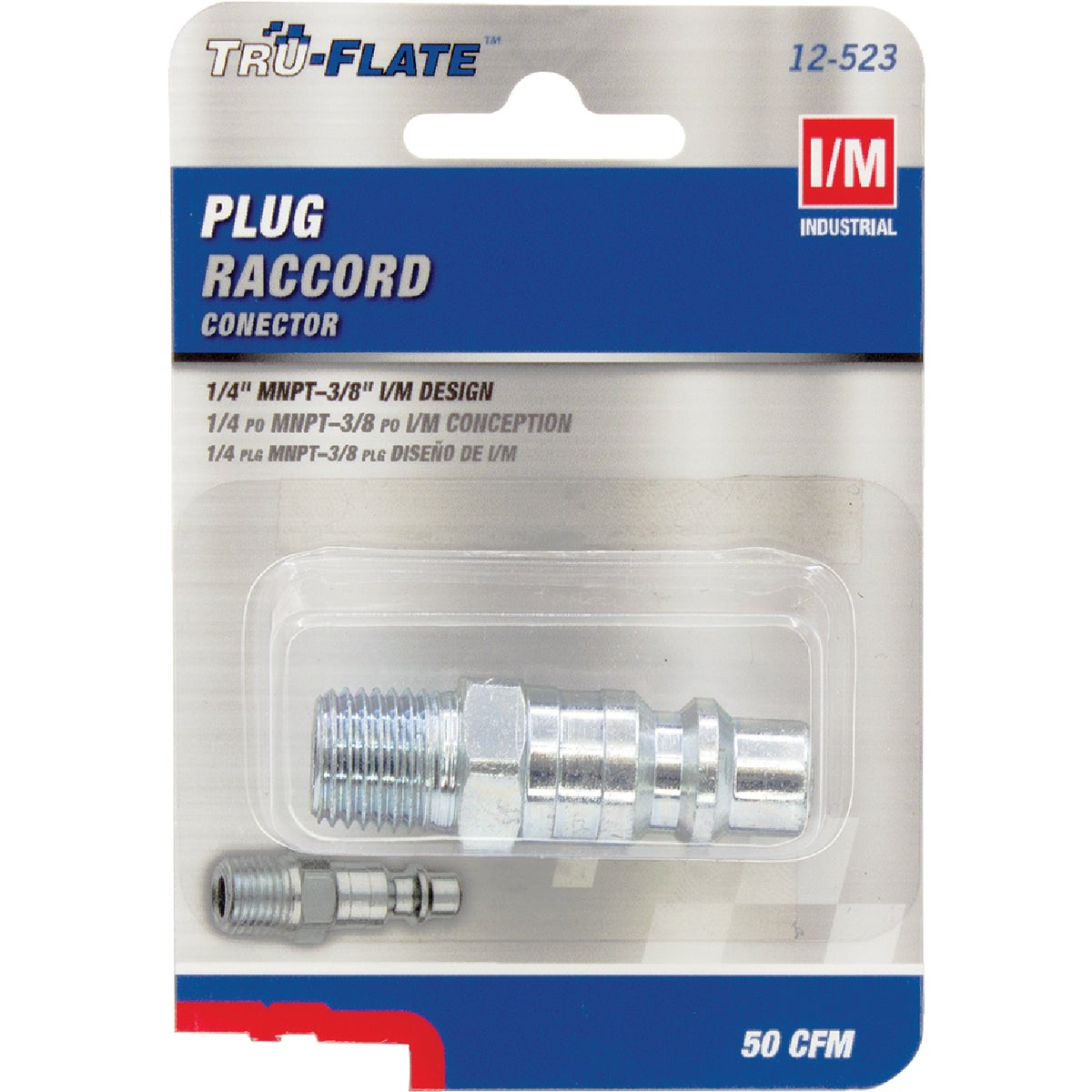 Tru-Flate Industrial/Milton 1/4 In. MNPT Steel Industrial Plug Image 1