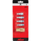 Milton 1/4 In. M-Style Coupler and Plug Kit, (5-Piece) Image 2