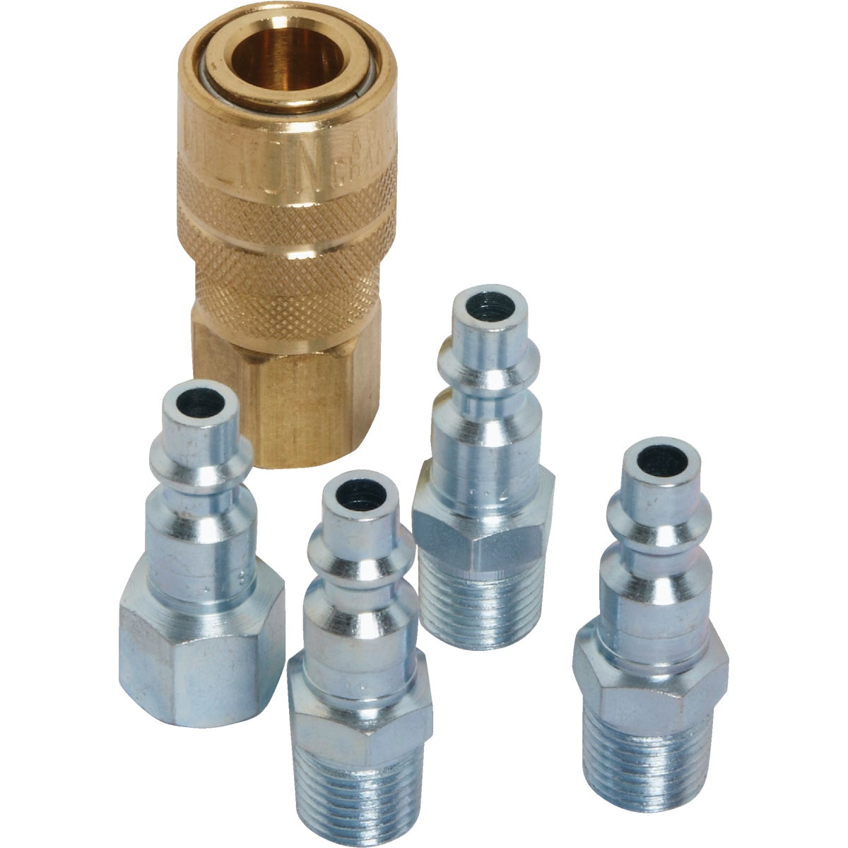 Milton 1/4 In. M-Style Coupler and Plug Kit, (5-Piece) Image 3