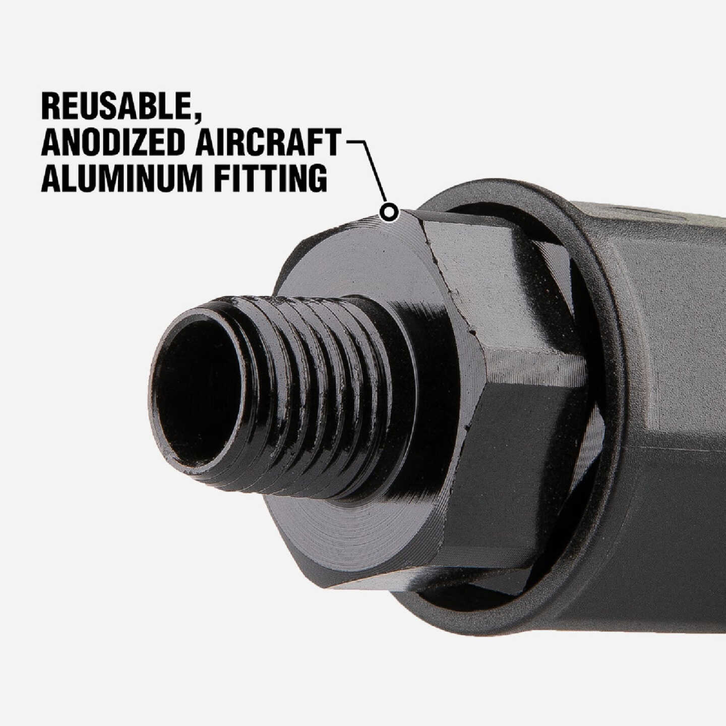 Flexzilla Pro 3/8 In. Barb 1/4 In. MNPT Reusable Air Hose End Image 2