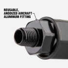 Flexzilla Pro 1/2 In. Barb 3/8 In. MNPT Reusable Air Hose End Image 2