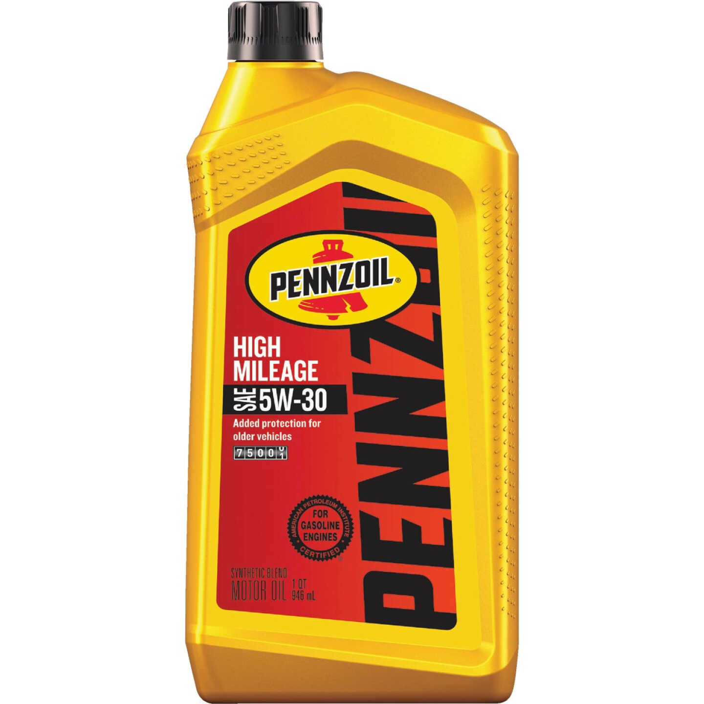 Pennzoil High Mileage 5W-30 Motor Oil, 1 Qt. Image 1