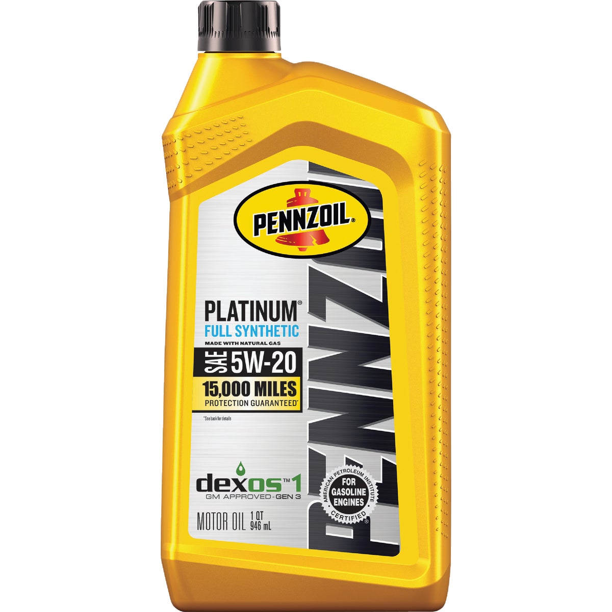 Pennzoil Platinum Full Synthetic 5W-20 Motor Oil, 1 Qt. Image 1