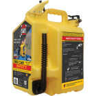 SureCan 5 Gal. Plastic Diesel Safety Fuel Can, Yellow Image 1