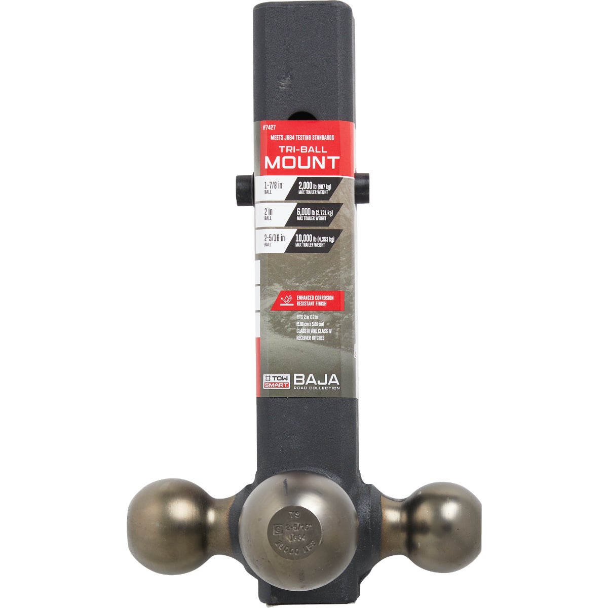 TowSmart Baja Class V Tri Hitch Ball Mount Image 2
