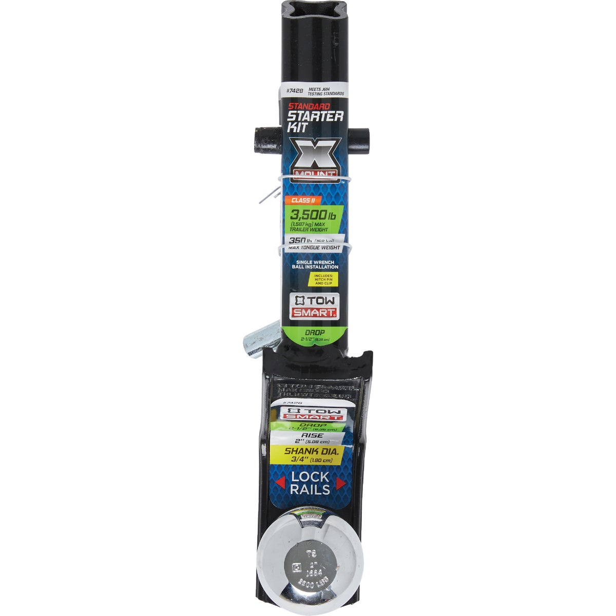 TowSmart X-Mount Class II 2-1/2 In. Drop Starter Towing Kit, 3500 Lb. Capacity Image 2