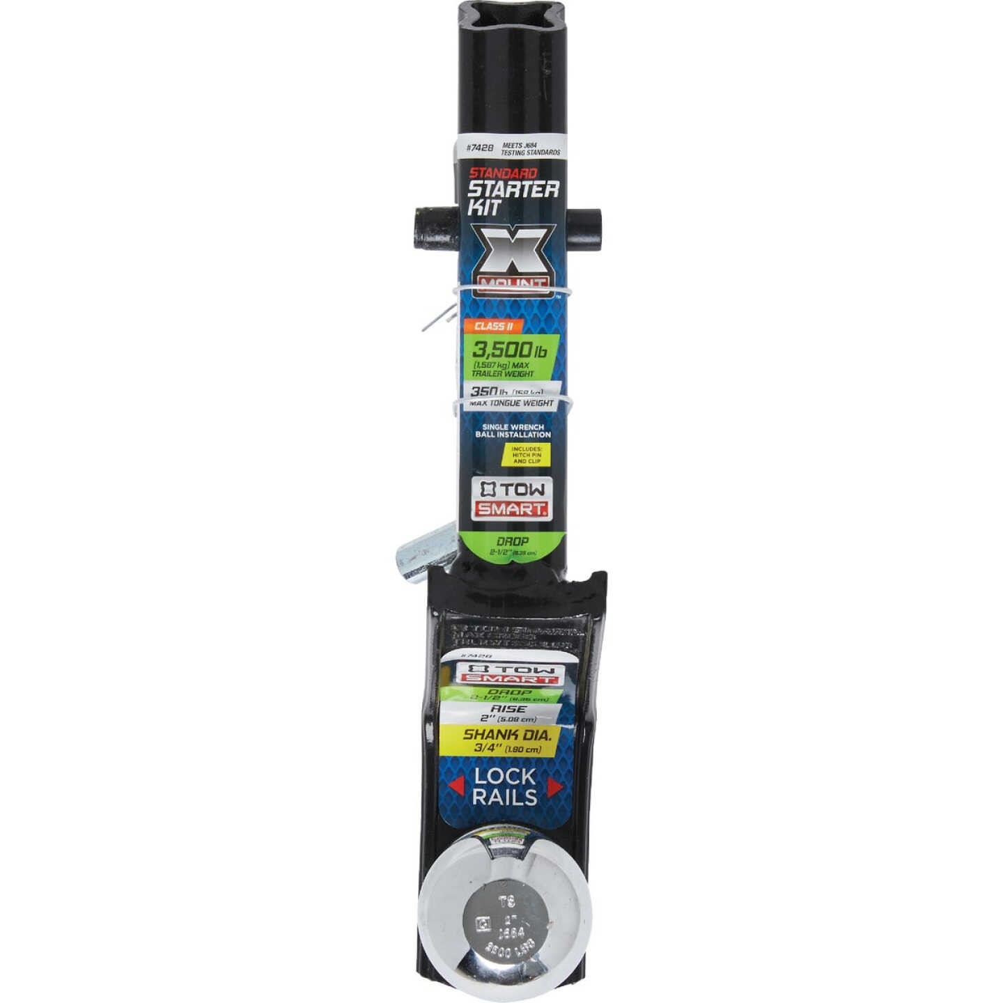 TowSmart X-Mount Class II 2-1/2 In. Drop Starter Towing Kit, 3500 Lb. Capacity Image 2