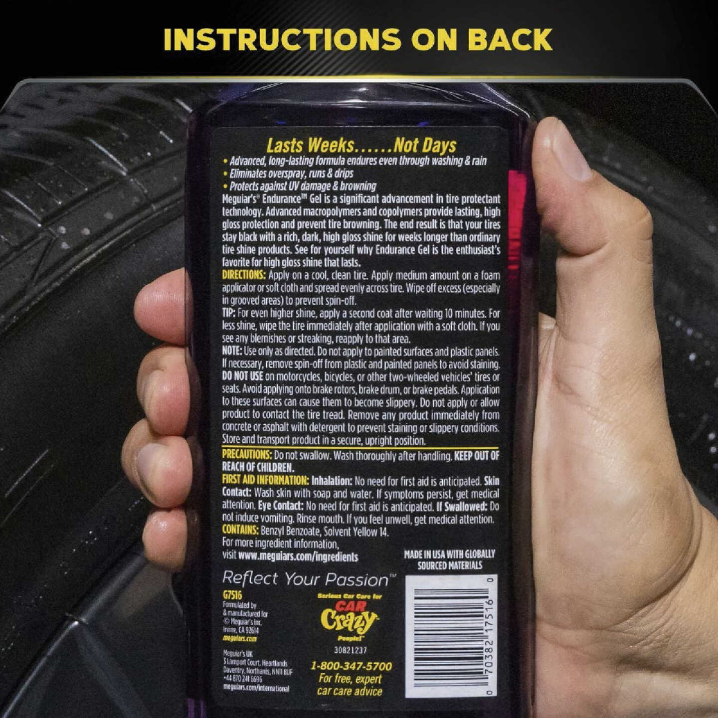 Meguiar's 16 Oz. High Gloss Endurance Tire Gel Image 2