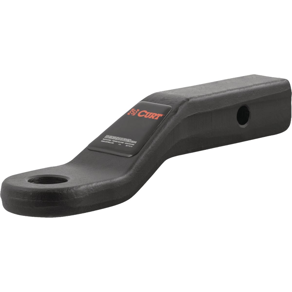 CURT 17000 Lb. 2 In. Drop 1 In. Rise 1-1/4 In. Hole Forged Trailer Hitch Ball Mount fits 2 In. Receiver