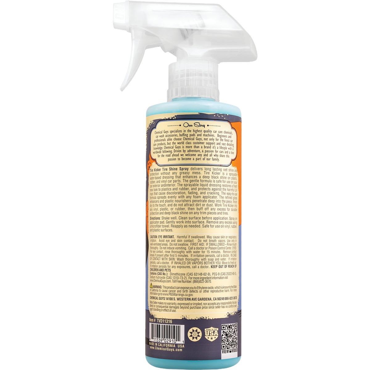 Chemical Guys Tire Kicker 16 Oz. Extra Glossy Spray Tire Shine Image 2