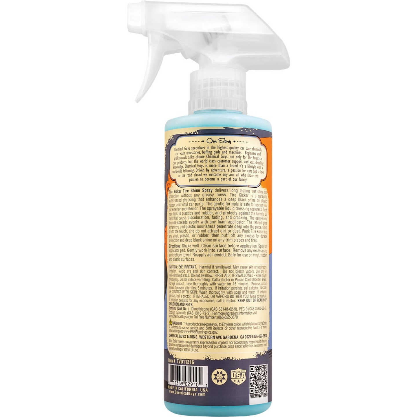 Chemical Guys Tire Kicker 16 Oz. Extra Glossy Spray Tire Shine Image 2