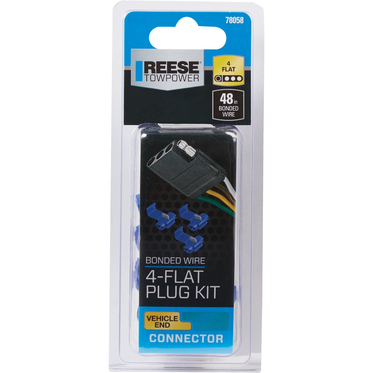 TowSmart 4-Flat 48 In. Vehicle End Trailer Light Wiring Connector Image 2