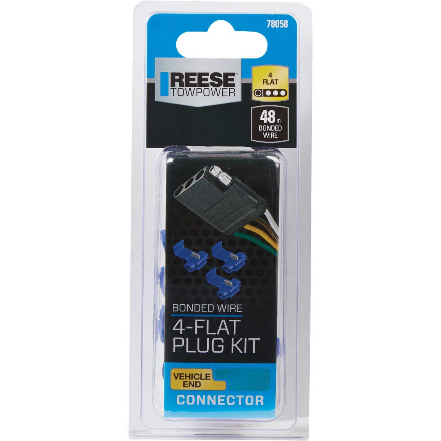 TowSmart 4-Flat 48 In. Vehicle End Trailer Light Wiring Connector Image 2