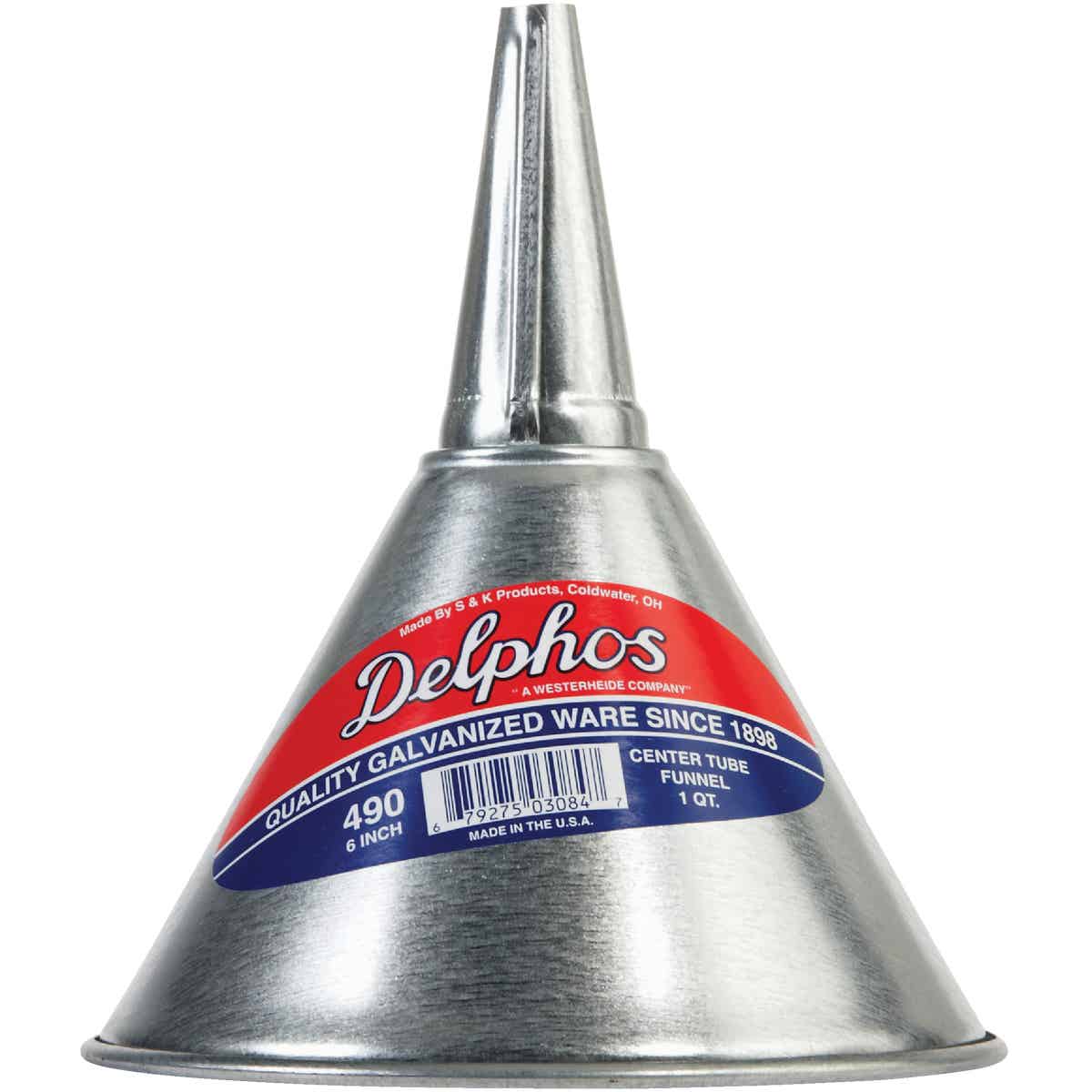 Delphos 1 Qt. Galvanized Steel Funnel Image 2