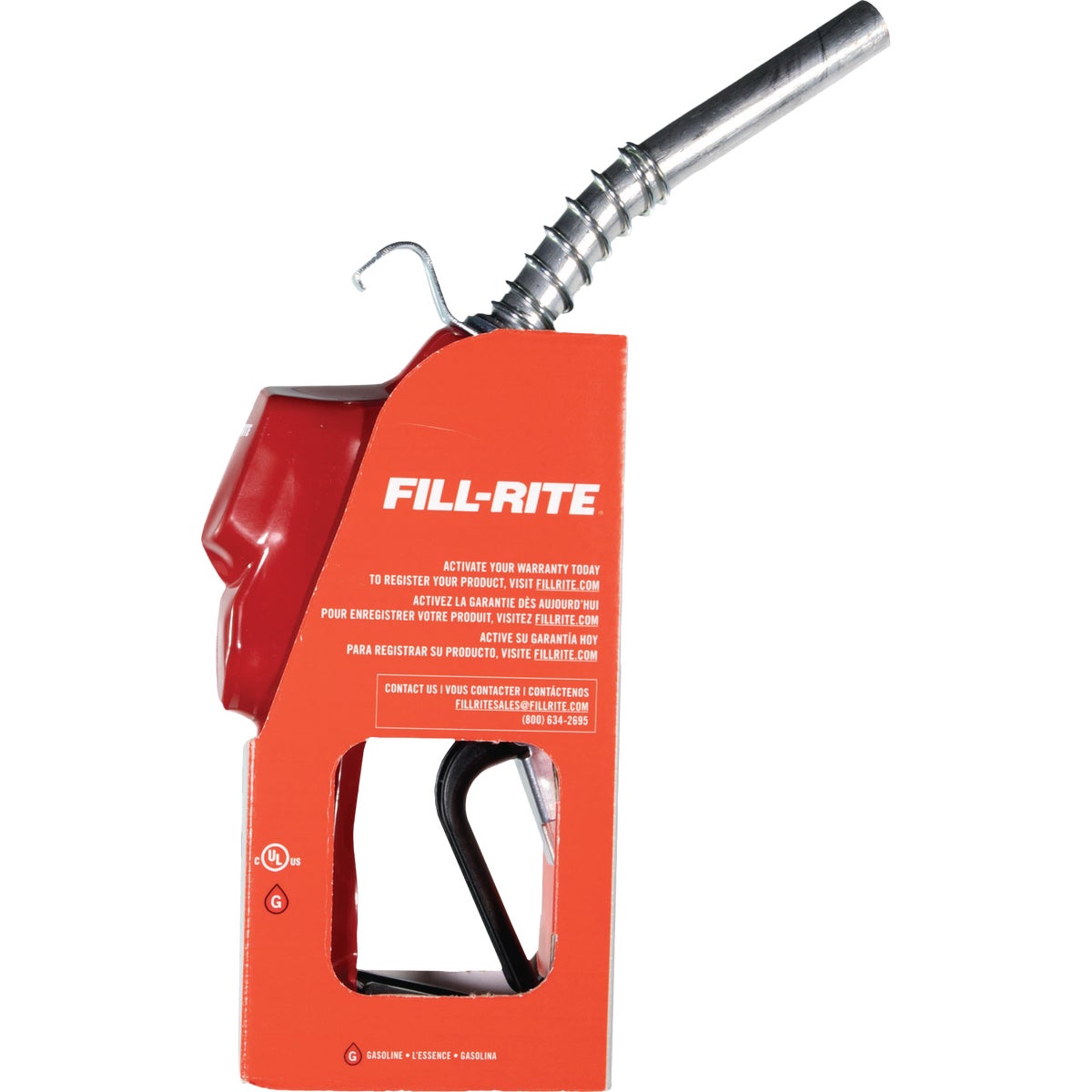 Fill-Rite 3/4 In. Red Automatic Gasoline Spout Nozzle Image 5