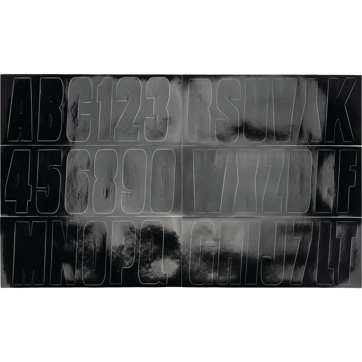 Seachoice 3-1/4 In. Black Solid Vinyl Letter & Number Kit Image 2