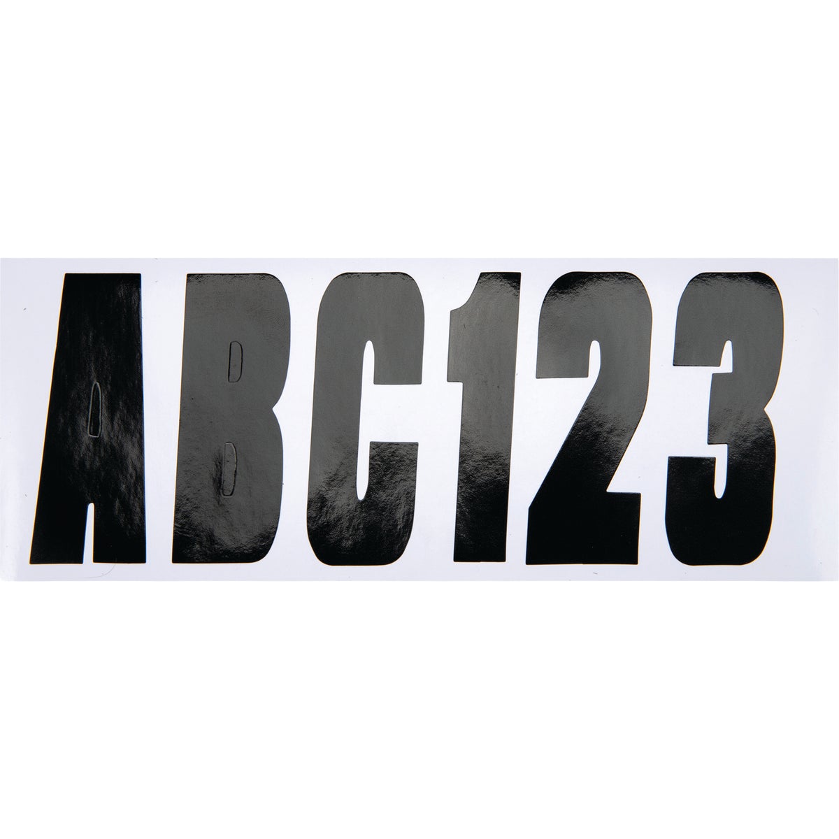 Seachoice 3-1/4 In. Black Solid Vinyl Letter & Number Kit Image 4