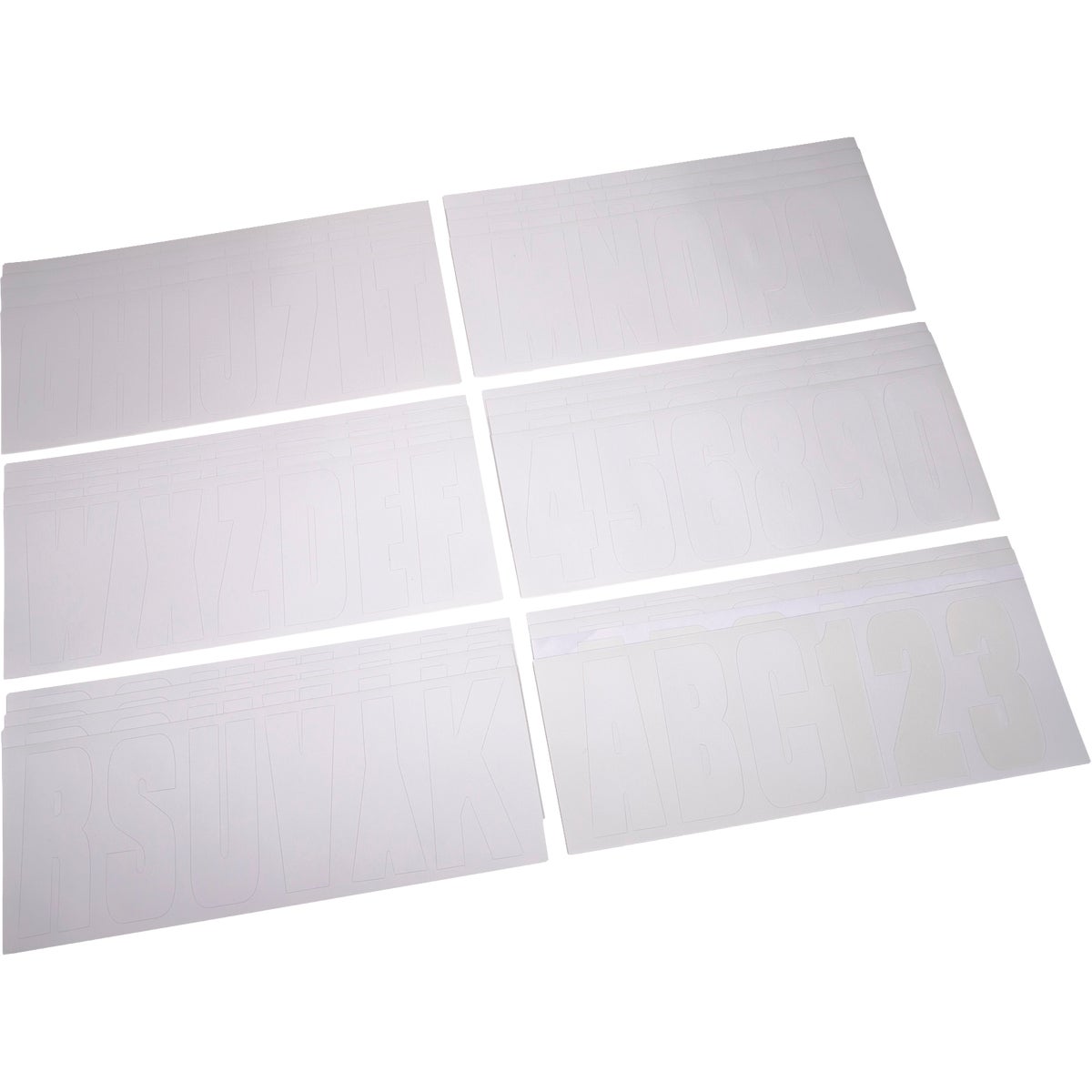 Seachoice 3-1/4 In. White Solid Vinyl Letter & Number Kit Image 5