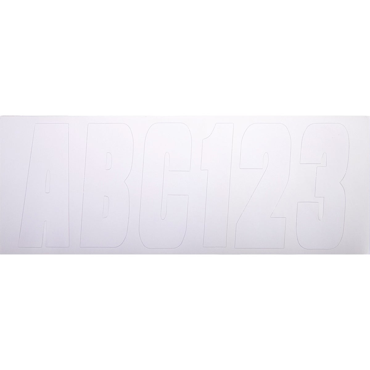 Seachoice 3-1/4 In. White Solid Vinyl Letter & Number Kit Image 4