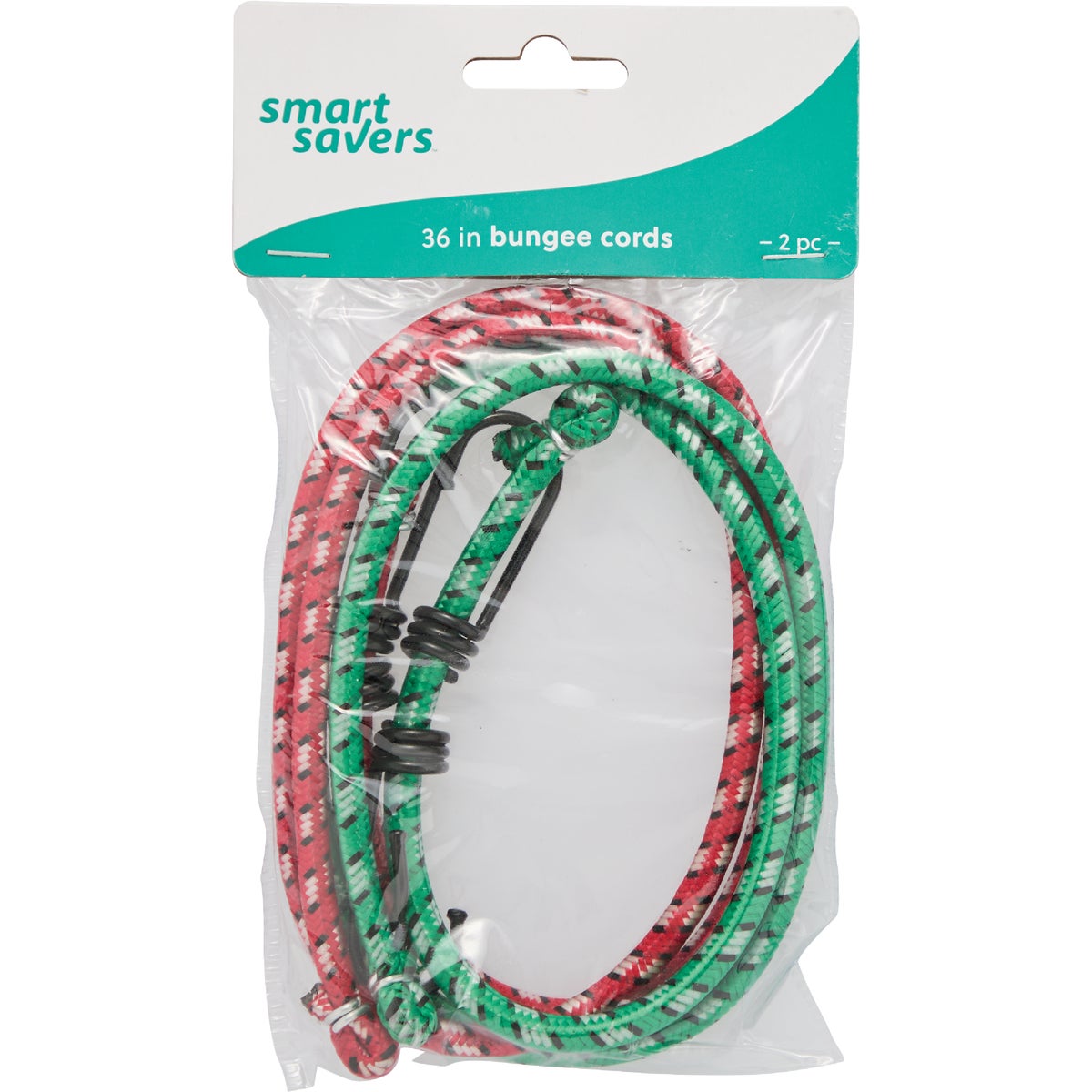 Smart Savers 6mm x 36 In. Metal with Safety End Bungee Cord (2-Pack)