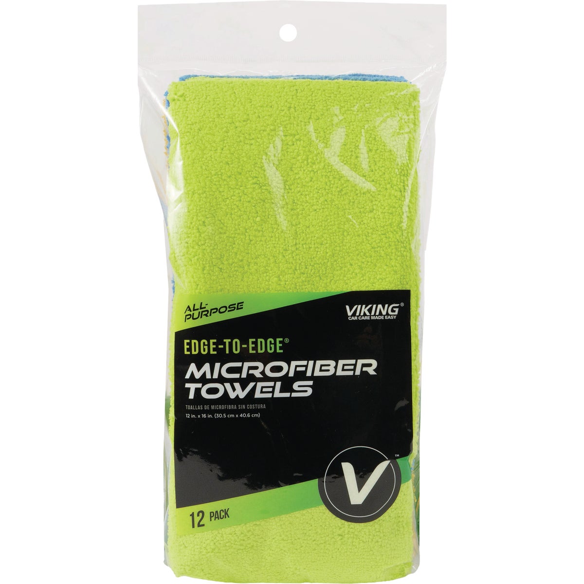 Viking 12 In. x 16 In. Microfiber All-Purpose Auto Cloths (12-Pack)