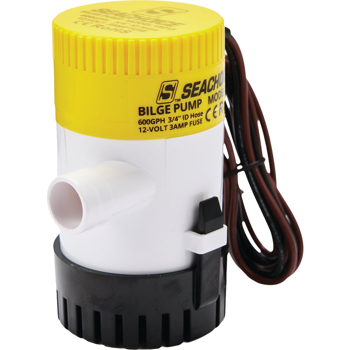 Seachoice 600 GPH NMMA ABS Plastic Bilge Pump