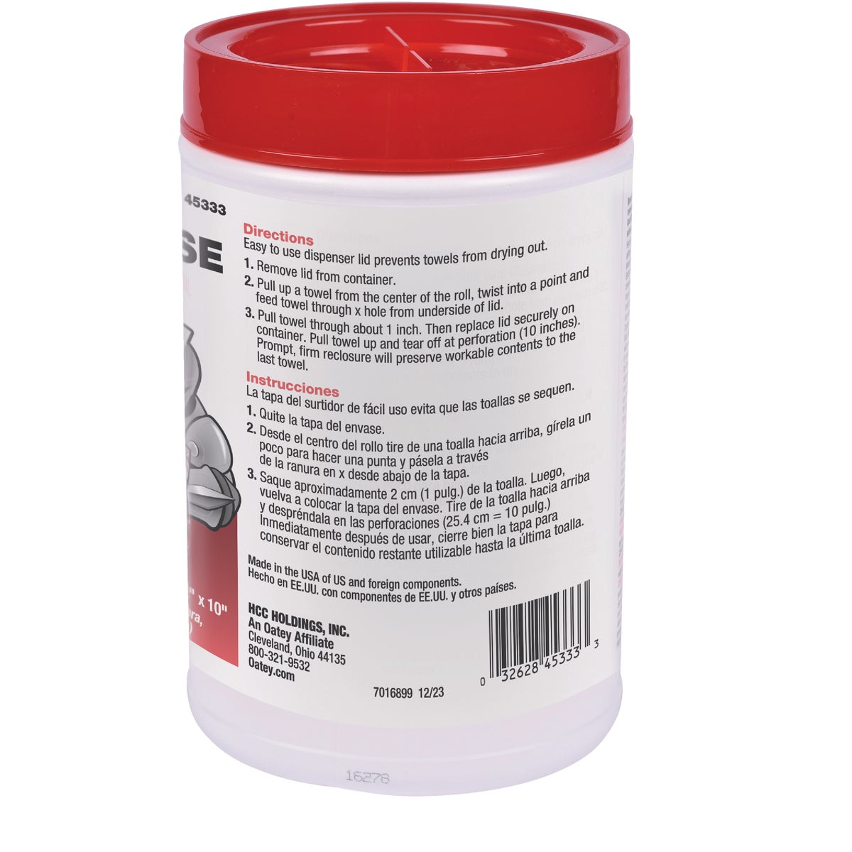 Hercules Multi-Purpose 12 In. x 10 In. Jobsite Wipes (70-Count) Image 5