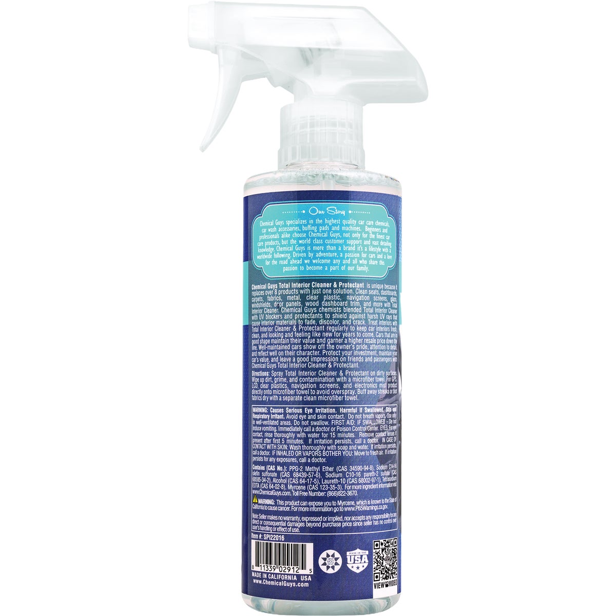 Chemical Guys 16 Oz. Total Interior Cleaner & Protectant Spray Image 2