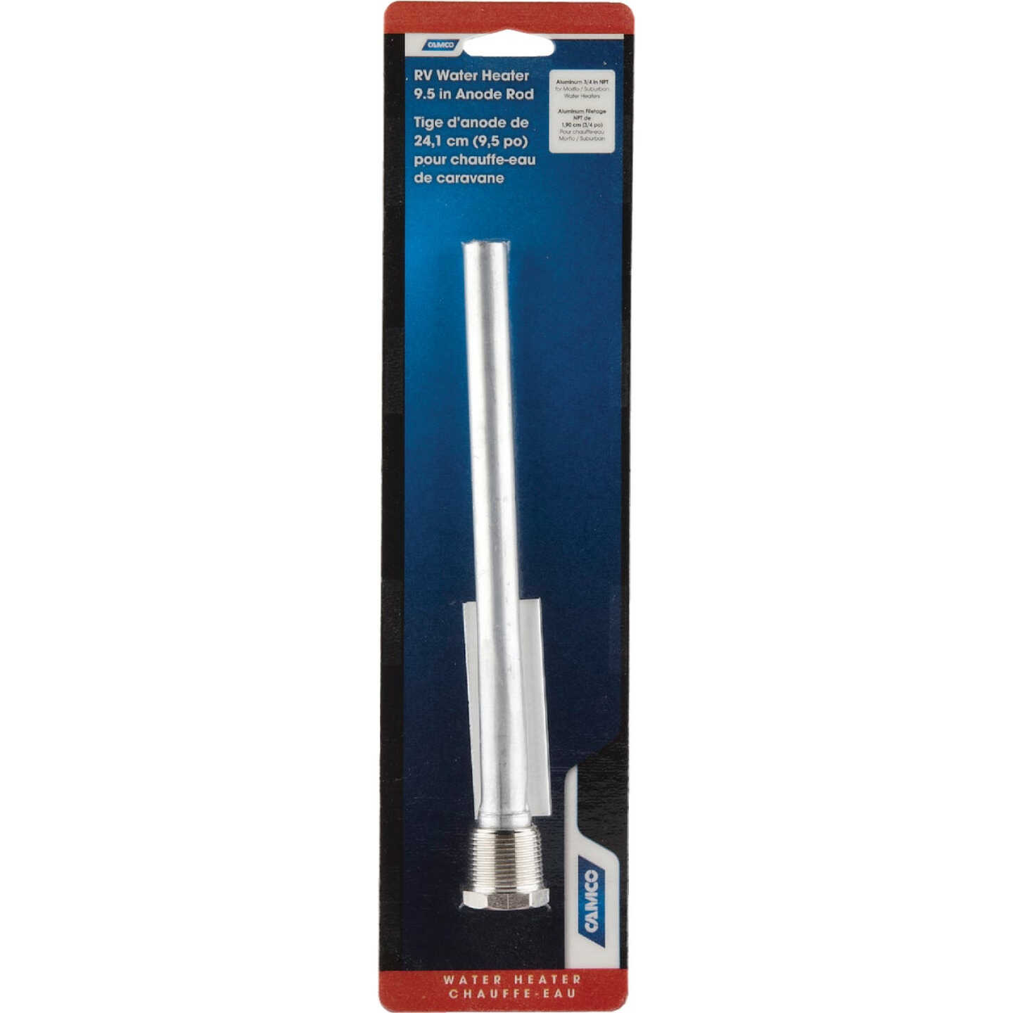 Camco 3/4 In. Aluminum RV Water Heater Anode Rod Image 2