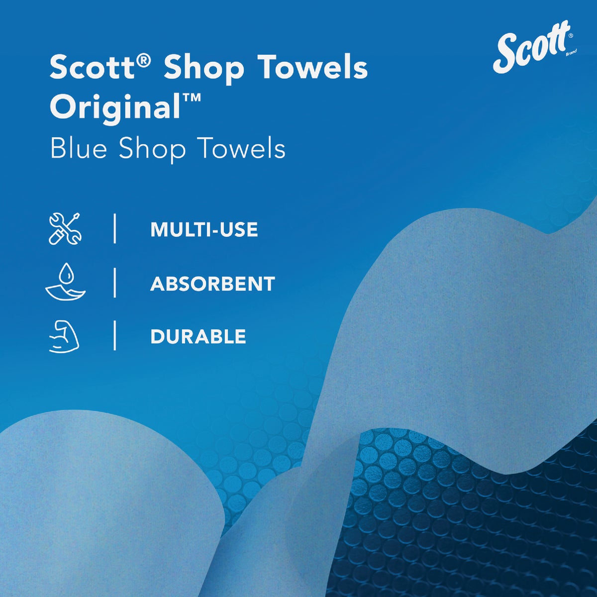 Scott 12 In. W x 10 In. L Disposable Original Shop Towel (200-Sheets) Image 2