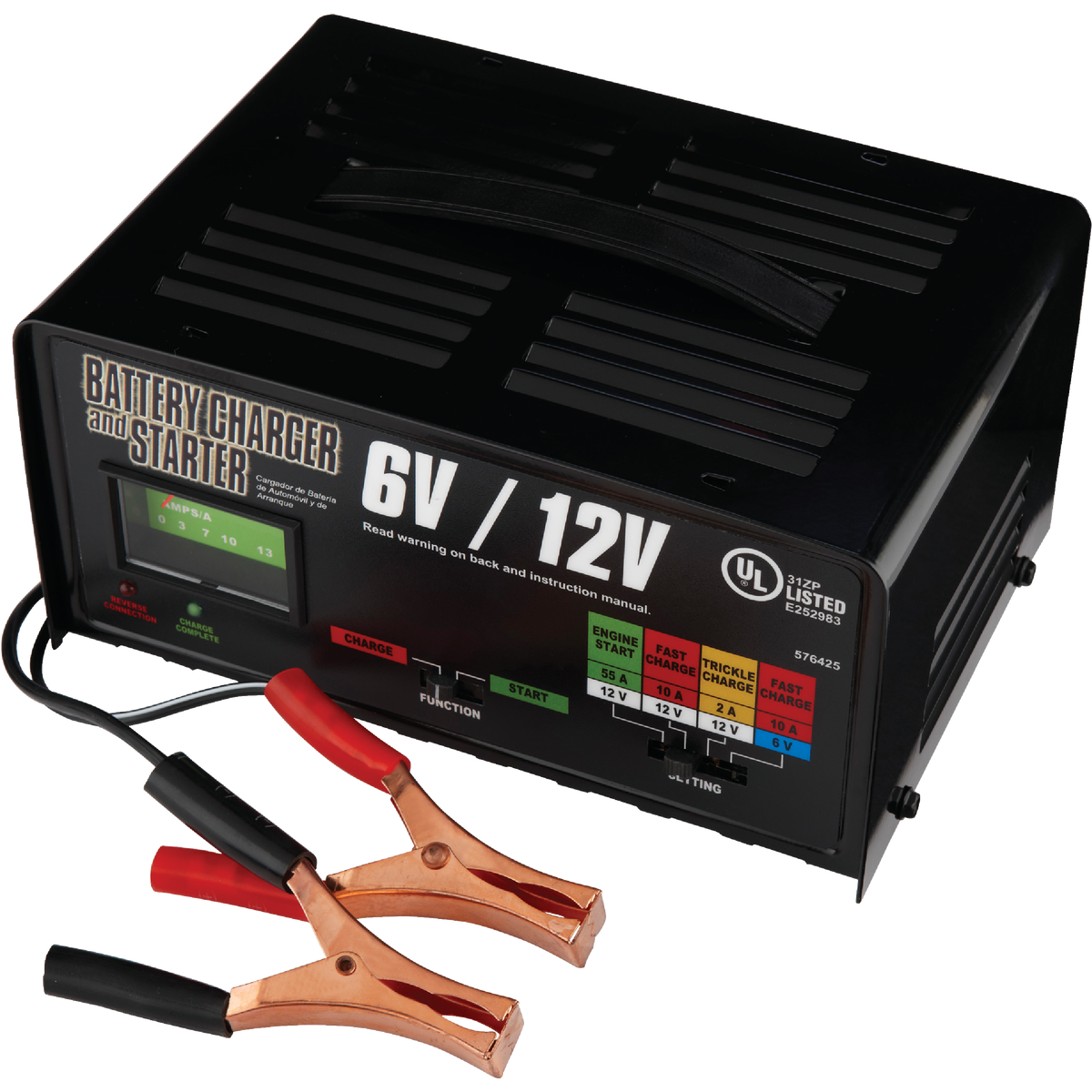 Automatic 12V 2A/10A/55A Auto Battery Charger