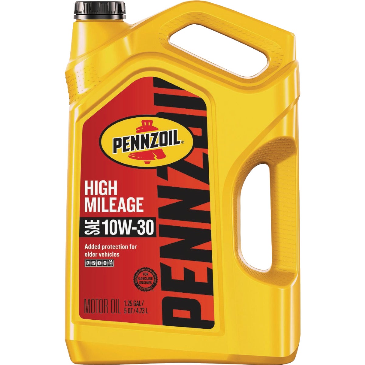 Pennzoil High Mileage 10W30 Motor Oil, 5 Qt.