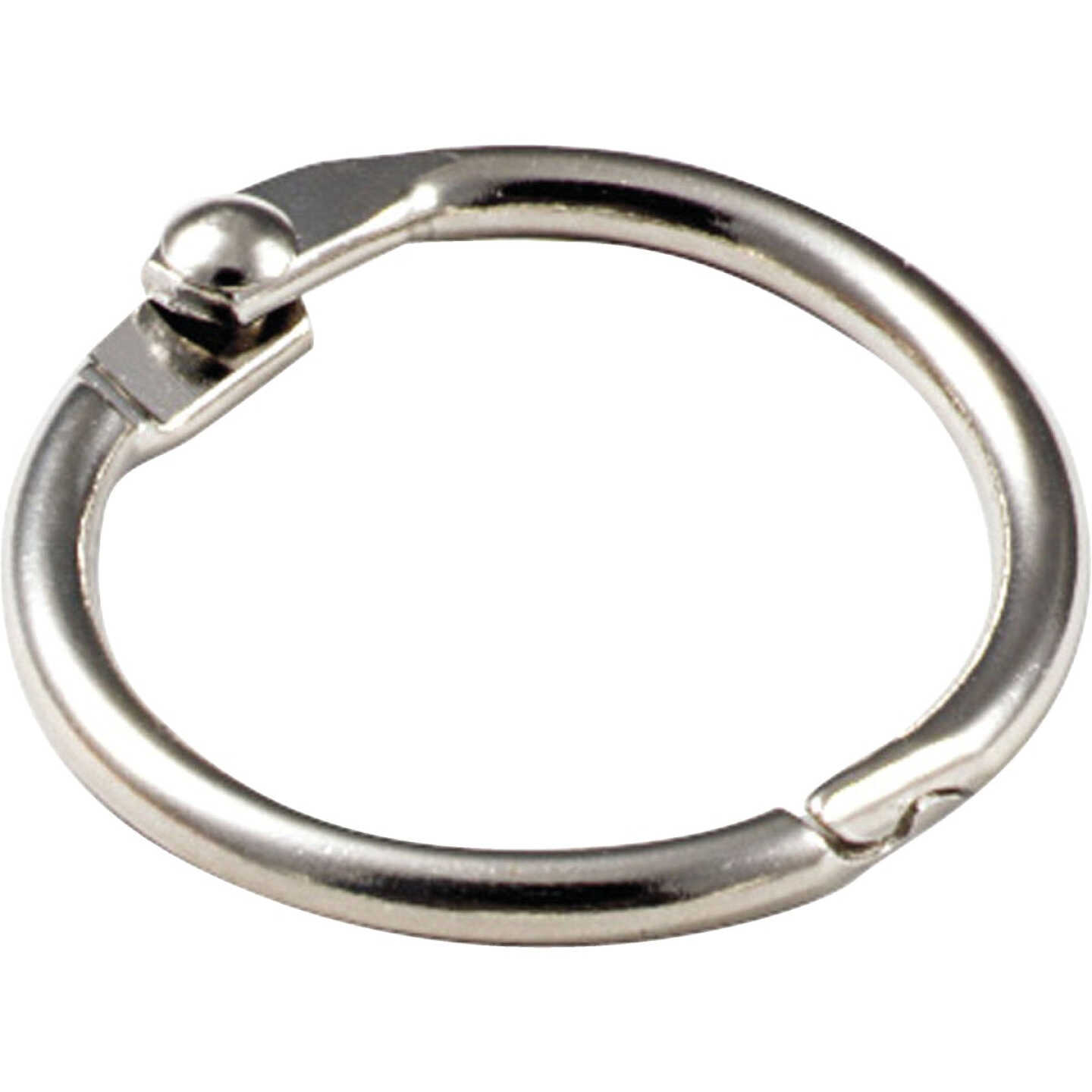 Lucky Line Steel Nickel-Plated 1 In. Key Ring (2-Pack) Image 1