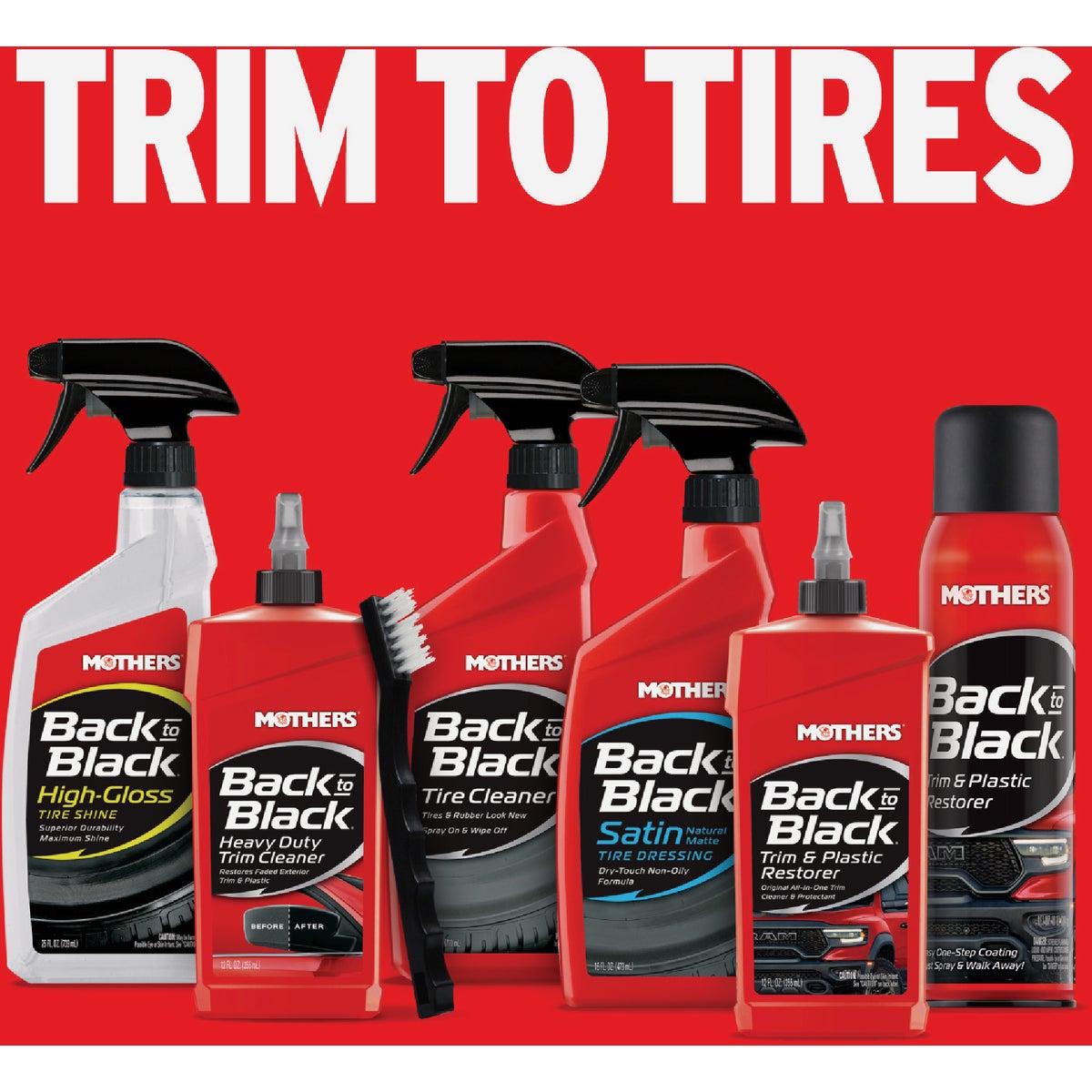 Mothers 12 Oz. Back-to-Black Trim & Plastic Restorer Image 2