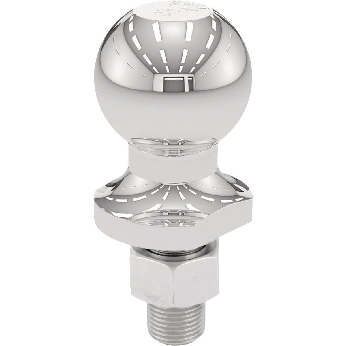 CURT 1-7/8 In. Dia. 3/4 x 1-5/8 In. Shank Chrome Trailer Hitch Ball, 2,000 Lb.