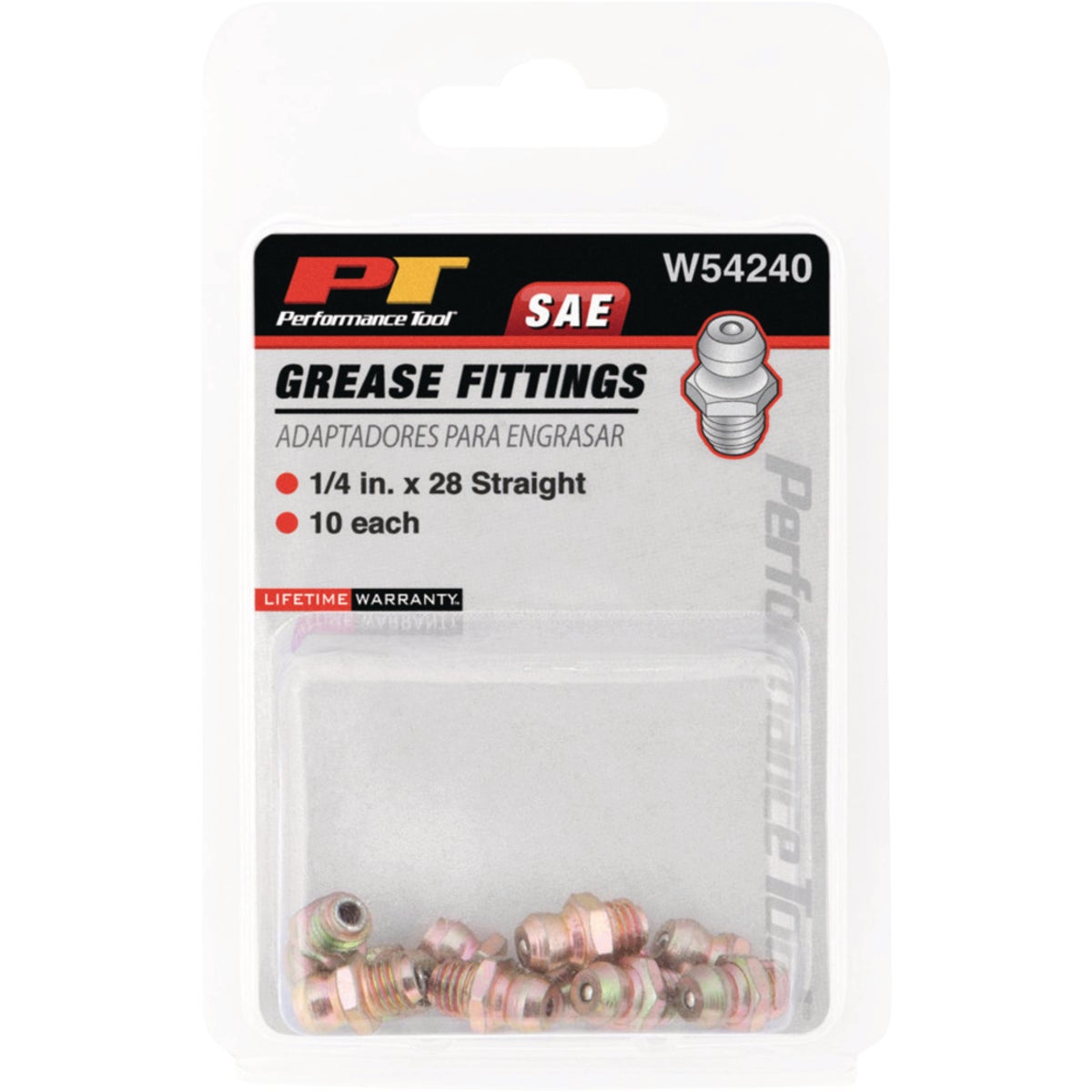 Performance Tool 1/4-28 Grease Fittings (10-Pack) Image 2