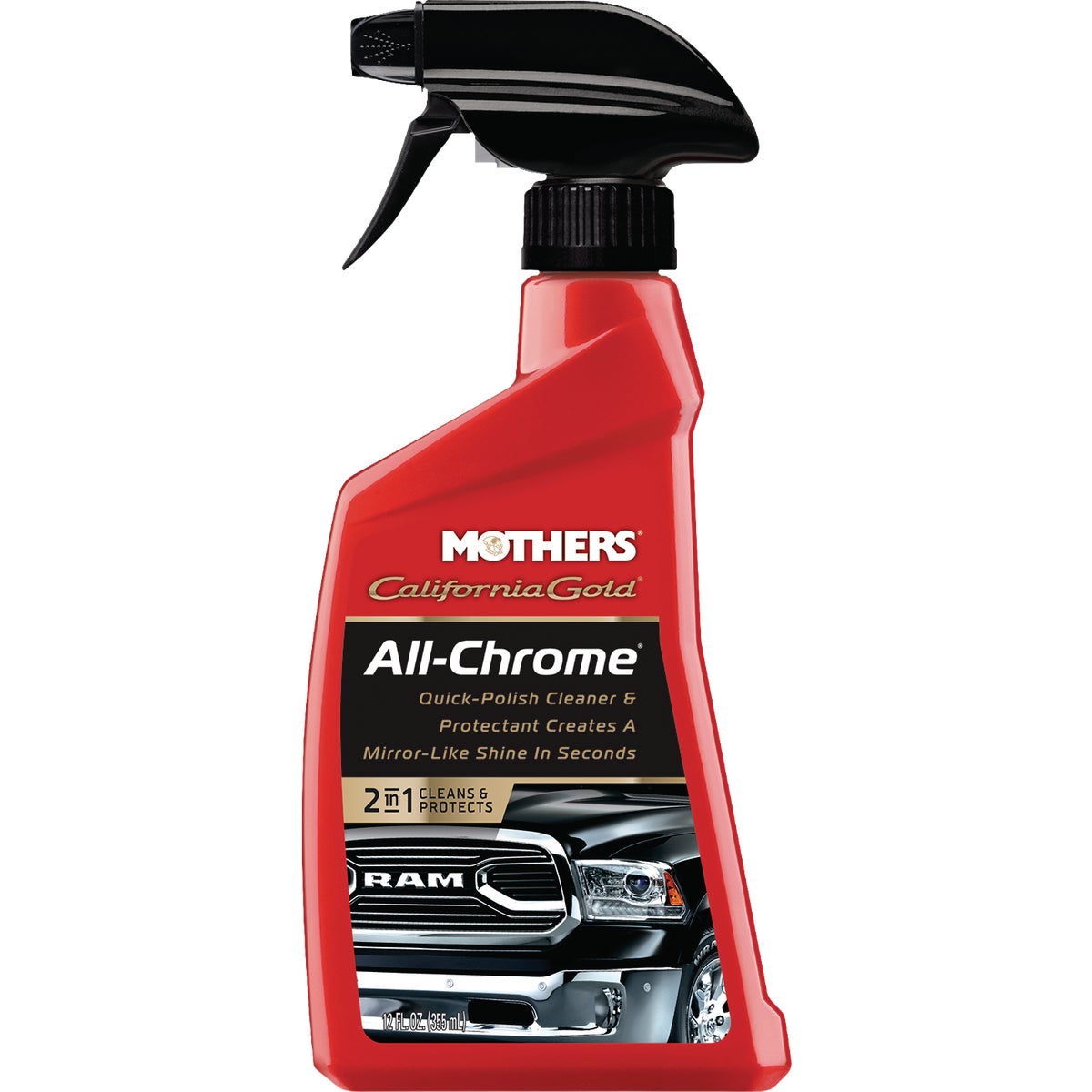 Mothers California Gold 12 Oz. Trigger Spray All-Chrome Quick-Polish Cleaner Image 1