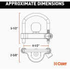CURT 1-7/8 to 2-5/16 In. Universal Trailer Coupler Lock Image 2