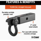 Curt D-Ring Shackle Mount Trailer Hitch, 13,000 Lb. Capacity Image 5
